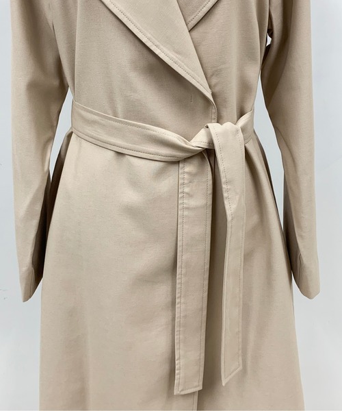 PICCIN（ピッチン）の「マットカルゼサイド切り替えコート（トレンチコート・レディース・ベージュ/ネイビー/イエロー・MEDIUM/LARGE）」の9枚目の写真