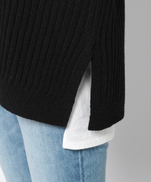 PAGEBOY（ページボーイ）の「ワイドリブVネックプルオーバー（ニット/セーター・レディース・オフホワイト/ブラック/グレイッシュベージュ/レッド系その他・FREE）」の22枚目の写真