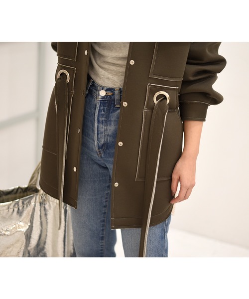 Eimee Law（エイミーロウ）の「【Eimee Law】アイレットデザインサファリジャケット（その他アウター・レディース・カーキ/ネイビー/ライトベージュ・38）」の12枚目の写真