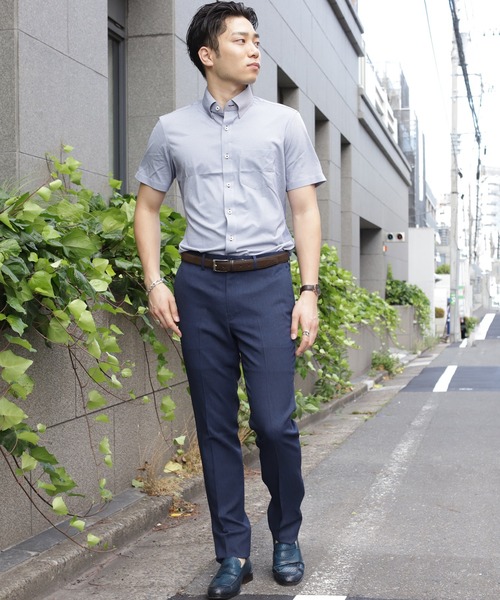 CROWDED CLOSET(クラウデッドクローゼット)の「麻調EVALETツイルプリントスラックス(スラックス・メンズ・ネイビー/グレー/ブルー・LL/S/M/L)」の7枚目の写真