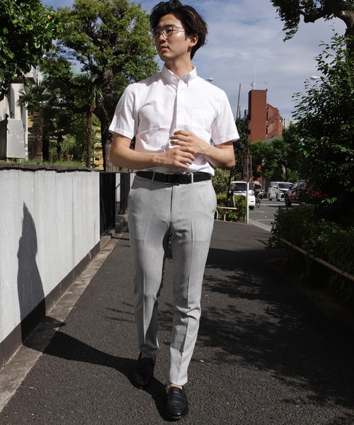 CROWDED CLOSET(クラウデッドクローゼット)の「麻調EVALETツイルプリントスラックス(スラックス・メンズ・ネイビー/グレー/ブルー・LL/S/M/L)」の4枚目の写真