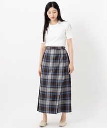 O'NEIL of DUBLIN（オニールオブダブリン）の「O'Neil of Dublin ウーステッドウール100% キルトスカート マキシ 90cm（スカート）」