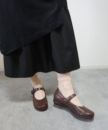 【3E／日本製／本革】ベルト付きパンプス