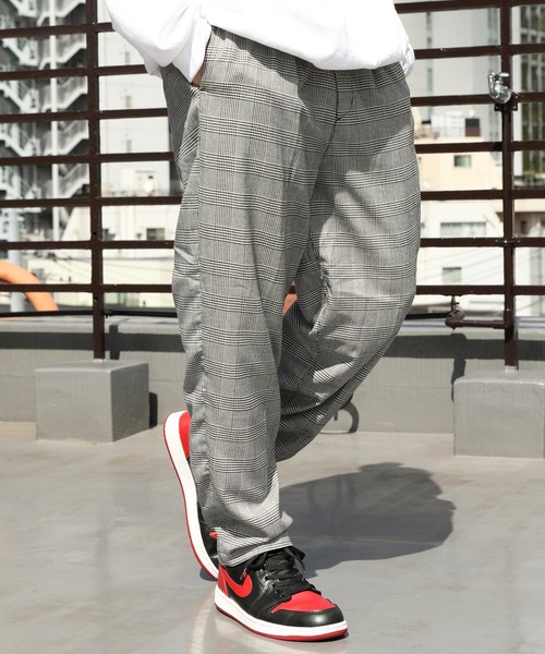 ８(eight)（エイト）の「チェックワイドテーパードパンツ（チノパンツ・メンズ・ブラック/ベージュ/グレー系その他/グレー/ブラウン/ネイビー/ブラック系その他/ブラウン系その他・MEDIUM/LARGE）」の5枚目の写真