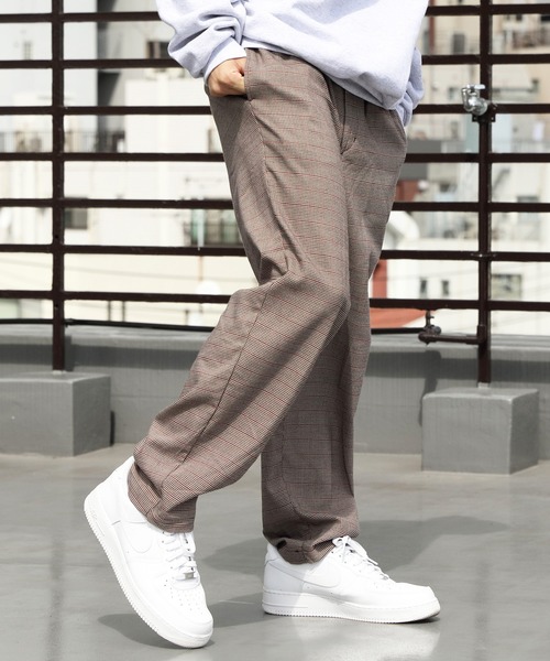 ８(eight)（エイト）の「チェックワイドテーパードパンツ（チノパンツ・メンズ・ブラック/ベージュ/グレー系その他/グレー/ブラウン/ネイビー/ブラック系その他/ブラウン系その他・MEDIUM/LARGE）」の7枚目の写真