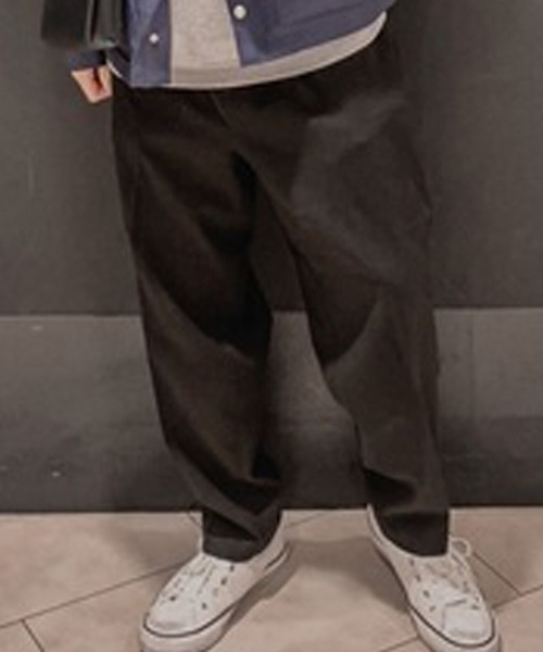 ８(eight)（エイト）の「チェックワイドテーパードパンツ（チノパンツ・メンズ・ブラック/ベージュ/グレー系その他/グレー/ブラウン/ネイビー/ブラック系その他/ブラウン系その他・MEDIUM/LARGE）」の2枚目の写真