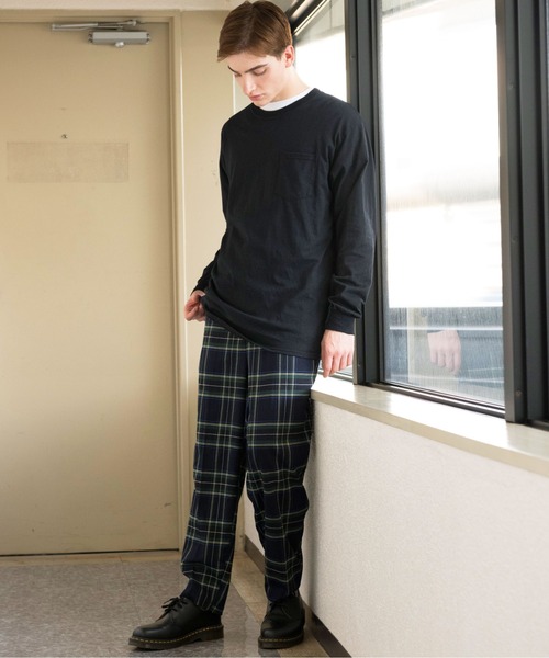 ８(eight)（エイト）の「チェックワイドテーパードパンツ（チノパンツ・メンズ・ブラック/ベージュ/グレー系その他/グレー/ブラウン/ネイビー/ブラック系その他/ブラウン系その他・MEDIUM/LARGE）」の15枚目の写真