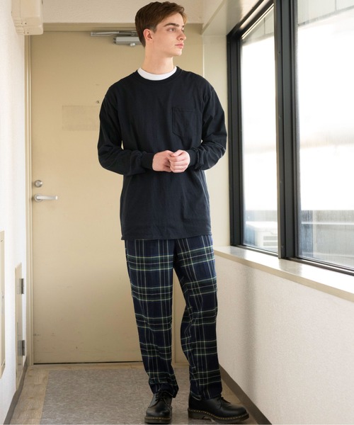 ８(eight)（エイト）の「チェックワイドテーパードパンツ（チノパンツ・メンズ・ブラック/ベージュ/グレー系その他/グレー/ブラウン/ネイビー/ブラック系その他/ブラウン系その他・MEDIUM/LARGE）」の16枚目の写真