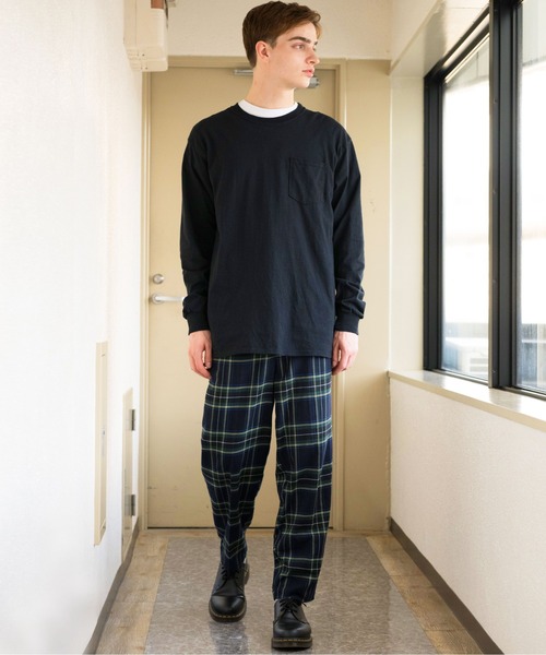 ８(eight)（エイト）の「チェックワイドテーパードパンツ（チノパンツ・メンズ・ブラック/ベージュ/グレー系その他/グレー/ブラウン/ネイビー/ブラック系その他/ブラウン系その他・MEDIUM/LARGE）」の17枚目の写真