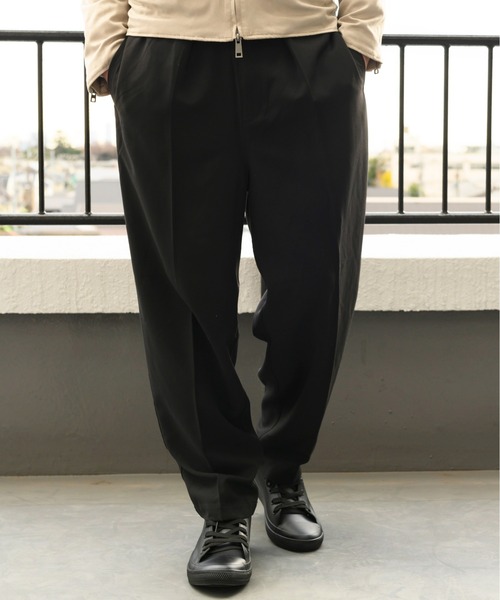 ８(eight)（エイト）の「チェックワイドテーパードパンツ（チノパンツ・メンズ・ブラック/ベージュ/グレー系その他/グレー/ブラウン/ネイビー/ブラック系その他/ブラウン系その他・MEDIUM/LARGE）」の20枚目の写真