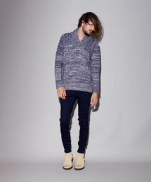 【NO ID.】Shawl Collar Pullover Knit / ショール カラー プルオーバー ニット