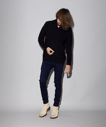 【NO ID.】Shawl Collar Pullover Knit / ショール カラー プルオーバー ニット