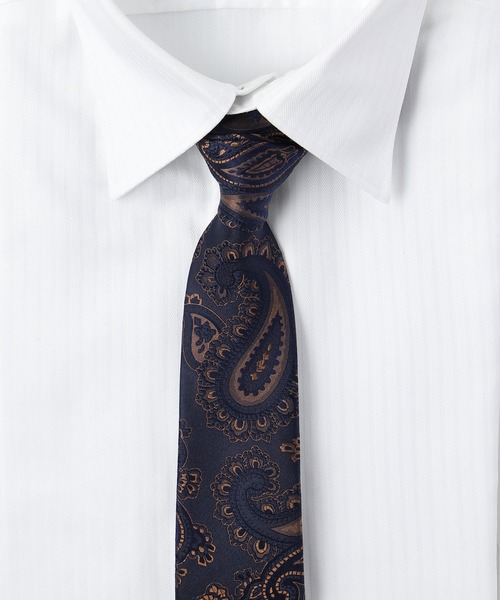 TETE HOMME（テットオム）の「シルクストライプタイ  / アズーロ  エ ビアンコ（ネクタイ・メンズ・ネイビー/ブルー/ブルー系その他/ブルー系その他2/ブルー系その他3/ブルー系その他4/ブルー系その他5/ブルー系その他6/ブルー系その他7/ネイビー系/ネイビー系1/ネイビー系2/ネイビー系3/ネイビー系4/ネイビー系5/ネイビー系6/ネイビー系7/ネイビー系8/ネイビー系9/ブルー系・FREE）」の10枚目の写真