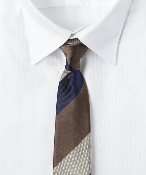 TETE HOMME（テットオム）の「シルクストライプタイ  / アズーロ  エ ビアンコ（ネクタイ・メンズ・ネイビー/ブルー/ブルー系その他/ブルー系その他2/ブルー系その他3/ブルー系その他4/ブルー系その他5/ブルー系その他6/ブルー系その他7/ネイビー系/ネイビー系1/ネイビー系2/ネイビー系3/ネイビー系4/ネイビー系5/ネイビー系6/ネイビー系7/ネイビー系8/ネイビー系9/ブルー系・FREE）」の14枚目の写真