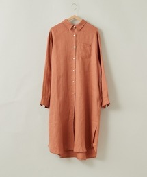cepo | 【ＬＩＮＥＮ１００】オーバーシャツワンピース(シャツワンピース)