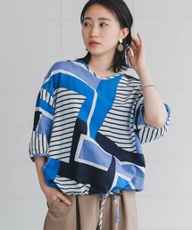 パターン裾絞りチュニック