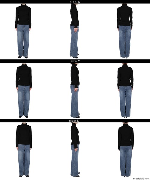 coca（coca）（コカ）の「＼新色追加／極厚タートルネックリブニット（ニット/セーター・レディース・ブラック/ベージュ/レッド/アイボリー/グレー/ネイビー/ライトブルー/パープル/カーキ/チャコール/ライトグレー/ライトベージュ/A/B/ダークブラウン・ONE SIZE/S/L/M）」の20枚目の写真