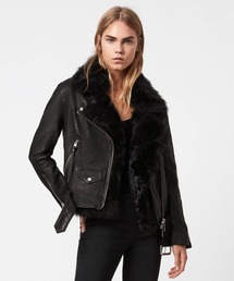 ALLSAINTS | LUNA SHEARLING BIKER JACKET | LUNA SHEARLING バイカー ジャケット(ライダースジャケット)