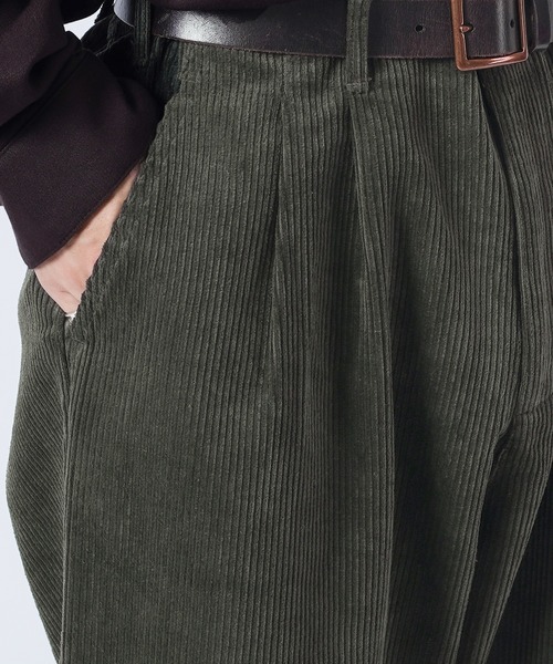 kutir（クティール）の「コーデュロイ2タックストレートパンツ　セットアップアイテム（その他パンツ・メンズ・ダークグリーン/アイボリー/ダークブルー・SMALL/MEDIUM/LARGE）」の22枚目の写真