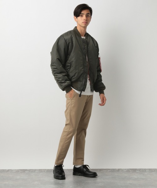 Alpha Industries（アルファインダストリーズ）の「【ALPHA】MA-1/884431（ブルゾン・メンズ・カーキ/ミント・MEDIUM/LARGE）」の3枚目の写真