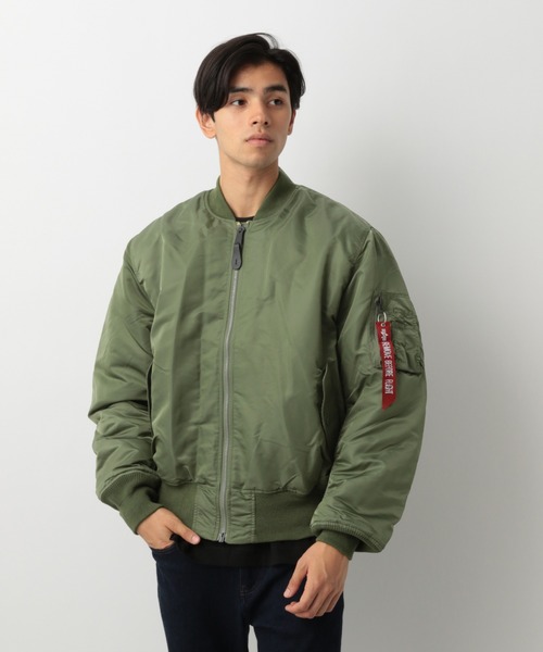 Alpha Industries（アルファインダストリーズ）の「【ALPHA】MA-1/884431（ブルゾン・メンズ・カーキ/ミント・MEDIUM/LARGE）」の7枚目の写真