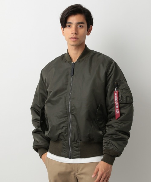 Alpha Industries（アルファインダストリーズ）の「【ALPHA】MA-1/884431（ブルゾン・メンズ・カーキ/ミント・MEDIUM/LARGE）」の5枚目の写真