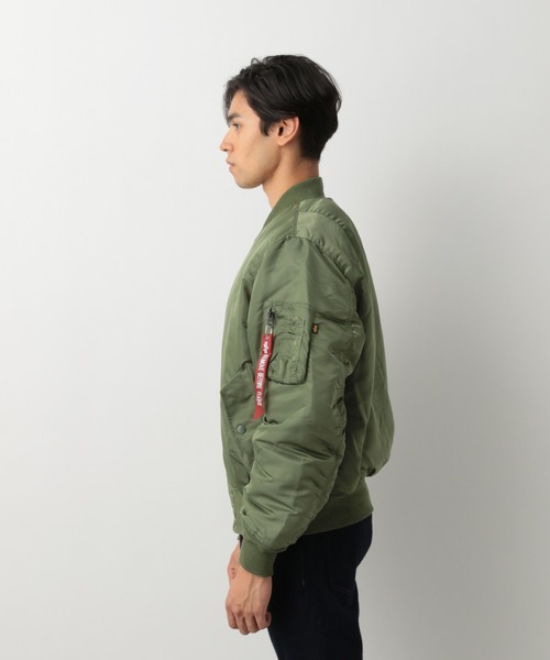 Alpha Industries（アルファインダストリーズ）の「【ALPHA】MA-1/884431（ブルゾン・メンズ・カーキ/ミント・MEDIUM/LARGE）」の11枚目の写真