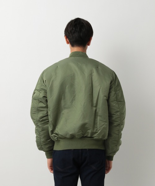 Alpha Industries（アルファインダストリーズ）の「【ALPHA】MA-1/884431（ブルゾン・メンズ・カーキ/ミント・MEDIUM/LARGE）」の12枚目の写真