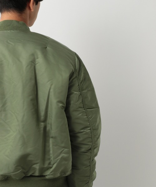 Alpha Industries（アルファインダストリーズ）の「【ALPHA】MA-1/884431（ブルゾン・メンズ・カーキ/ミント・MEDIUM/LARGE）」の16枚目の写真