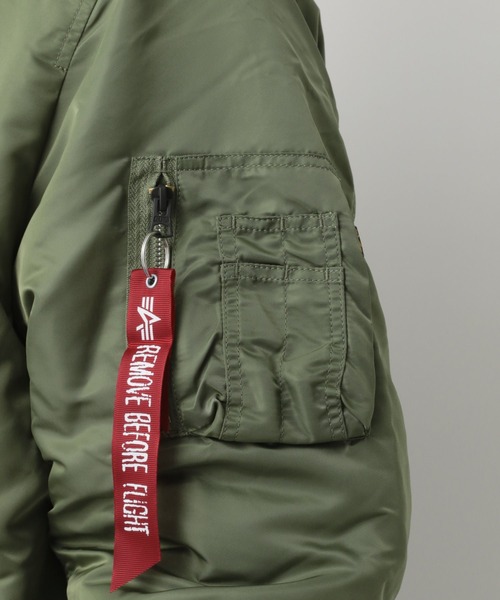 Alpha Industries（アルファインダストリーズ）の「【ALPHA】MA-1/884431（ブルゾン・メンズ・カーキ/ミント・MEDIUM/LARGE）」の18枚目の写真