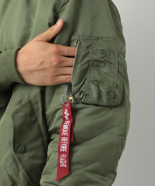 Alpha Industries（アルファインダストリーズ）の「【ALPHA】MA-1/884431（ブルゾン・メンズ・カーキ/ミント・MEDIUM/LARGE）」の19枚目の写真