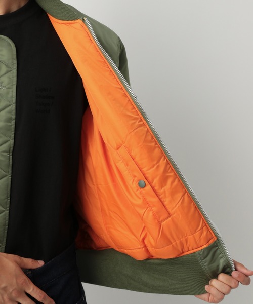 Alpha Industries（アルファインダストリーズ）の「【ALPHA】MA-1/884431（ブルゾン・メンズ・カーキ/ミント・MEDIUM/LARGE）」の20枚目の写真