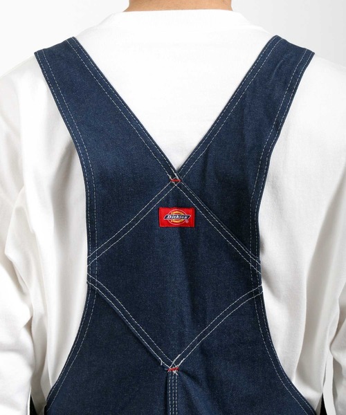 サロペット/オーバーオール Dickies◇ヒッコリー・デニムオーバーオール