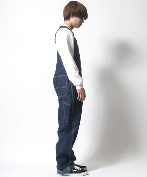 サロペット/オーバーオール Dickies◇ヒッコリー・デニムオーバーオール