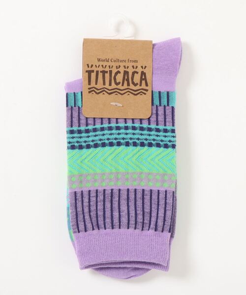チチカカ（チチカカ）の「キカボーダーソックス 23-25cm（ソックス/靴下・レディース・オレンジ/グリーン/ライトパープル・FREE）」の12枚目の写真