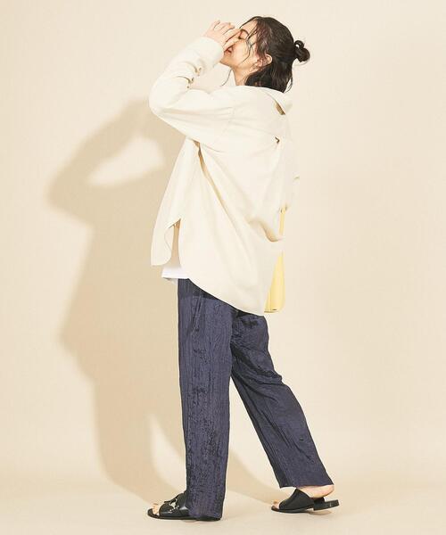 BEAUTY&YOUTH UNITED ARROWS（ビューティーアンドユースユナイテッドアローズ）の「BY∴ シャツテールCPOジャケット（その他アウター・レディース・ダークグレー/イエロー/オフホワイト・S/M）」の18枚目の写真