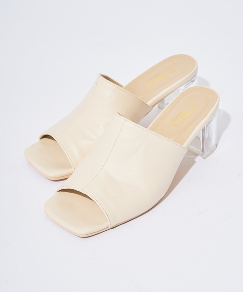 Chico(チコ)の「スクエアクリアヒールサンダル(サンダル・レディース・ブラック/ベージュ/アイボリー/ブラウン・SMALL/MEDIUM/LARGE)」の15枚目の写真