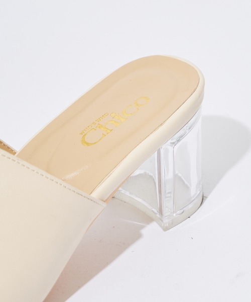 Chico(チコ)の「スクエアクリアヒールサンダル(サンダル・レディース・ブラック/ベージュ/アイボリー/ブラウン・SMALL/MEDIUM/LARGE)」の8枚目の写真