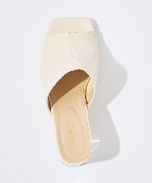 Chico(チコ)の「スクエアクリアヒールサンダル(サンダル・レディース・ブラック/ベージュ/アイボリー/ブラウン・SMALL/MEDIUM/LARGE)」の17枚目の写真