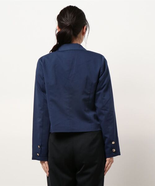 RETRO GIRL（レトロガール）の「ショートテーラージャケット（テーラードジャケット・レディース・ライトベージュ/ダークブルー/ベージュ・FREE）」の5枚目の写真