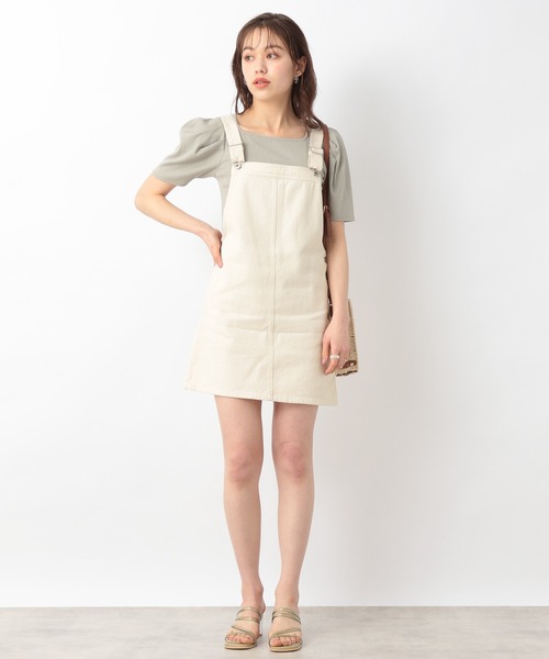 Heather（ヘザー）の「ミニ丈ジャンスカ_937166（ジャンパースカート