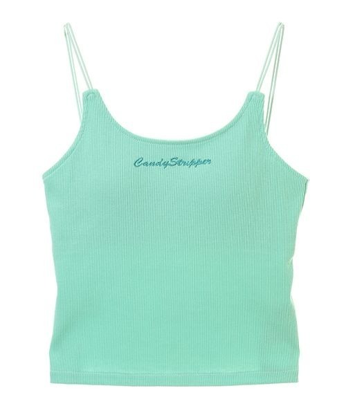 Candy Stripper(キャンディストリッパー)の「LOGO RIB キャミソール(キャミソール・レディース・ブラック/レッド/ピンク/グリーン・2)」の6枚目の写真