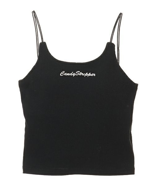 Candy Stripper(キャンディストリッパー)の「LOGO RIB キャミソール(キャミソール・レディース・ブラック/レッド/ピンク/グリーン・2)」の11枚目の写真
