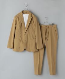 TAION（タイオン）の「【No tie, but smartness.】【SHIPS別注】TAION: 《撥水・ストレッチetc》 ジャケット・パンツTシャツ 3点セットアップ（スーツジャケット・メンズ・グリーン系）」