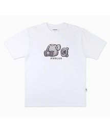 ambler | 『ambler/エムブラー』Over fit T-Shirts 'Oops Bear'/くまデザイン 半袖Tシャツ(Tシャツ/カットソー)