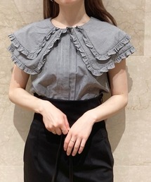 SNIDEL | ビッグカラーノースリブラウス(シャツ/ブラウス)