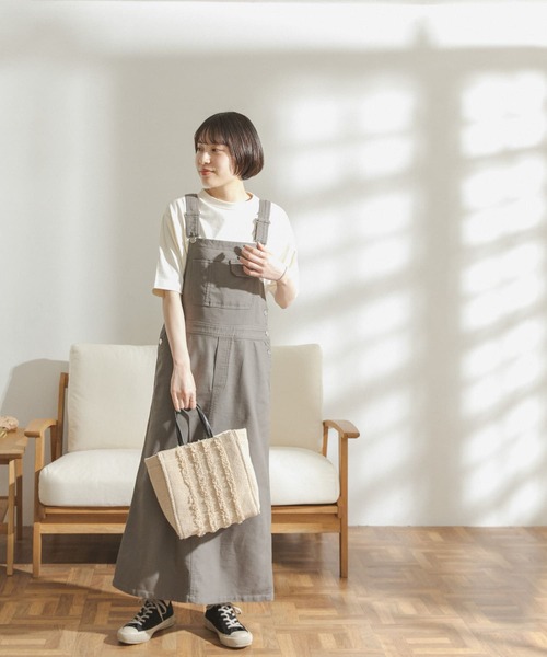 FORK&SPOON（フォークアンドスプーン）の「FORK&SPOON　オーガニックコットンボトルネックTシャツ（Tシャツ/カットソー・レディース・ブラウン/オフホワイト/ブルー・ONE）」の16枚目の写真