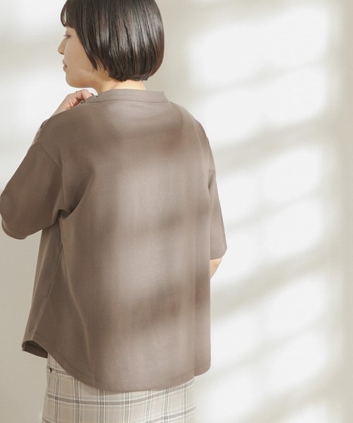 FORK&SPOON（フォークアンドスプーン）の「FORK&SPOON　オーガニックコットンボトルネックTシャツ（Tシャツ/カットソー・レディース・ブラウン/オフホワイト/ブルー・ONE）」の12枚目の写真