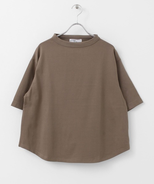 FORK&SPOON（フォークアンドスプーン）の「FORK&SPOON　オーガニックコットンボトルネックTシャツ（Tシャツ/カットソー・レディース・ブラウン/オフホワイト/ブルー・ONE）」の22枚目の写真