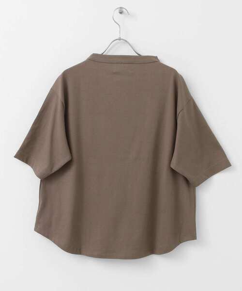 FORK&SPOON（フォークアンドスプーン）の「FORK&SPOON　オーガニックコットンボトルネックTシャツ（Tシャツ/カットソー・レディース・ブラウン/オフホワイト/ブルー・ONE）」の13枚目の写真